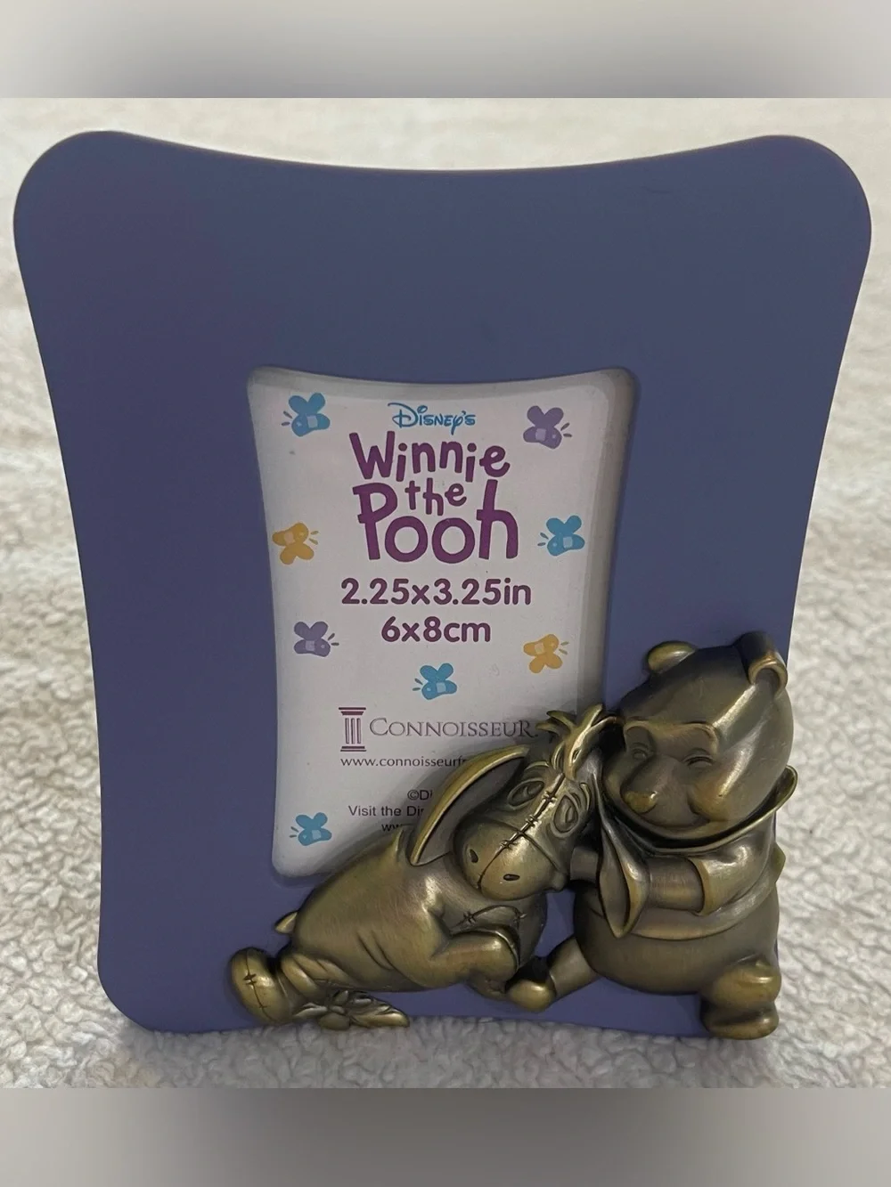 Vintage 2001 Disney Winnie the Pooh Eeyore Purple Picture Frame